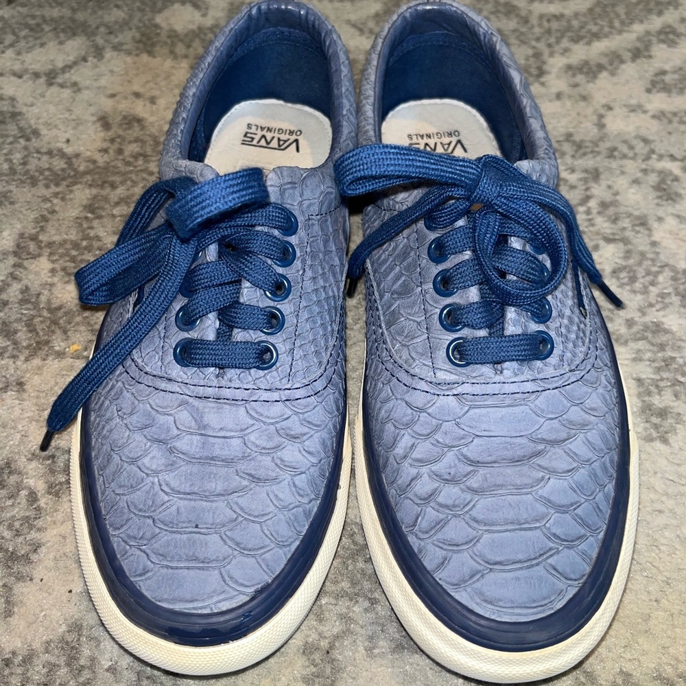Womens Vans WTAPS OG Era LX Anaconda Blue Skate Shoes